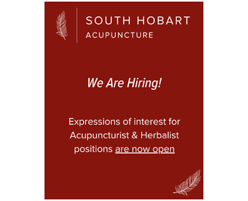 South Hobart Acupuncture  looking for practitioner no default